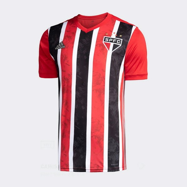 Camiseta São Paulo 2ª 2020/21 Rojo
